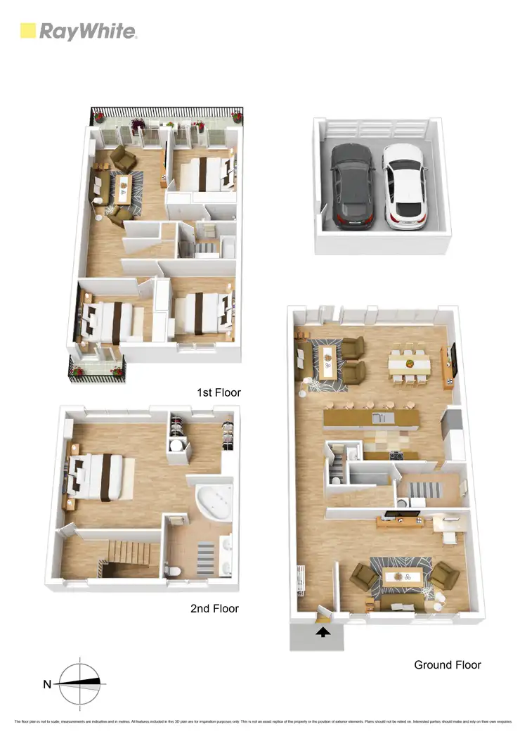 Floorplan of Homely townhouse listing, 309 Gordon Street, Maribyrnong VIC 3032