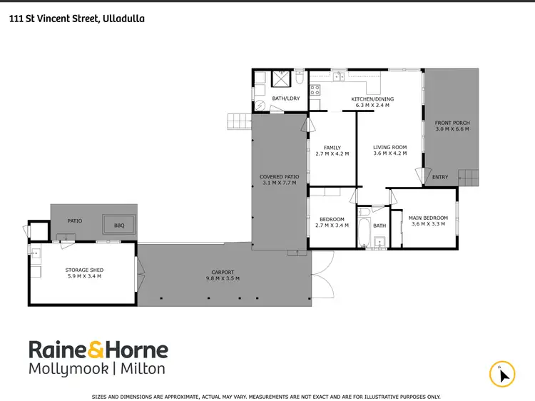 Floorplan of Homely house listing, 111 St Vincent Street, Ulladulla NSW 2539