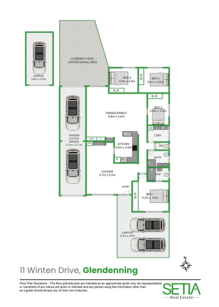 Floorplan of Homely house listing, 11 Winten Drive, Glendenning NSW 2761