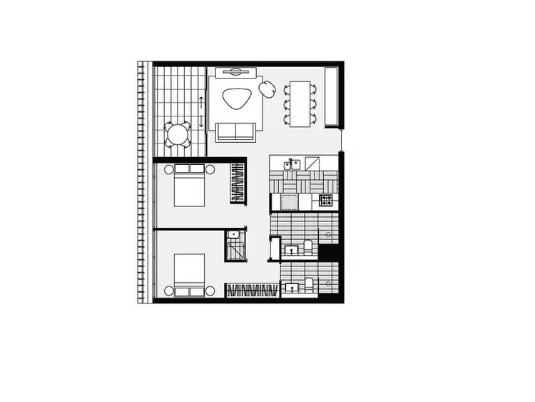 Floorplan of Homely apartment listing, 309/850 Bourke Street, Waterloo NSW 2017