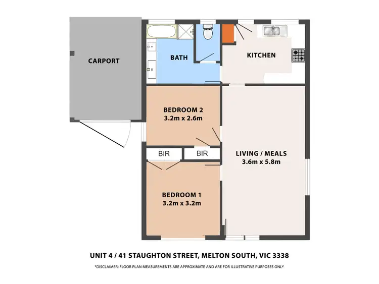 Floorplan of Homely unit listing, 4/41 Staughton Street, Melton South VIC 3338