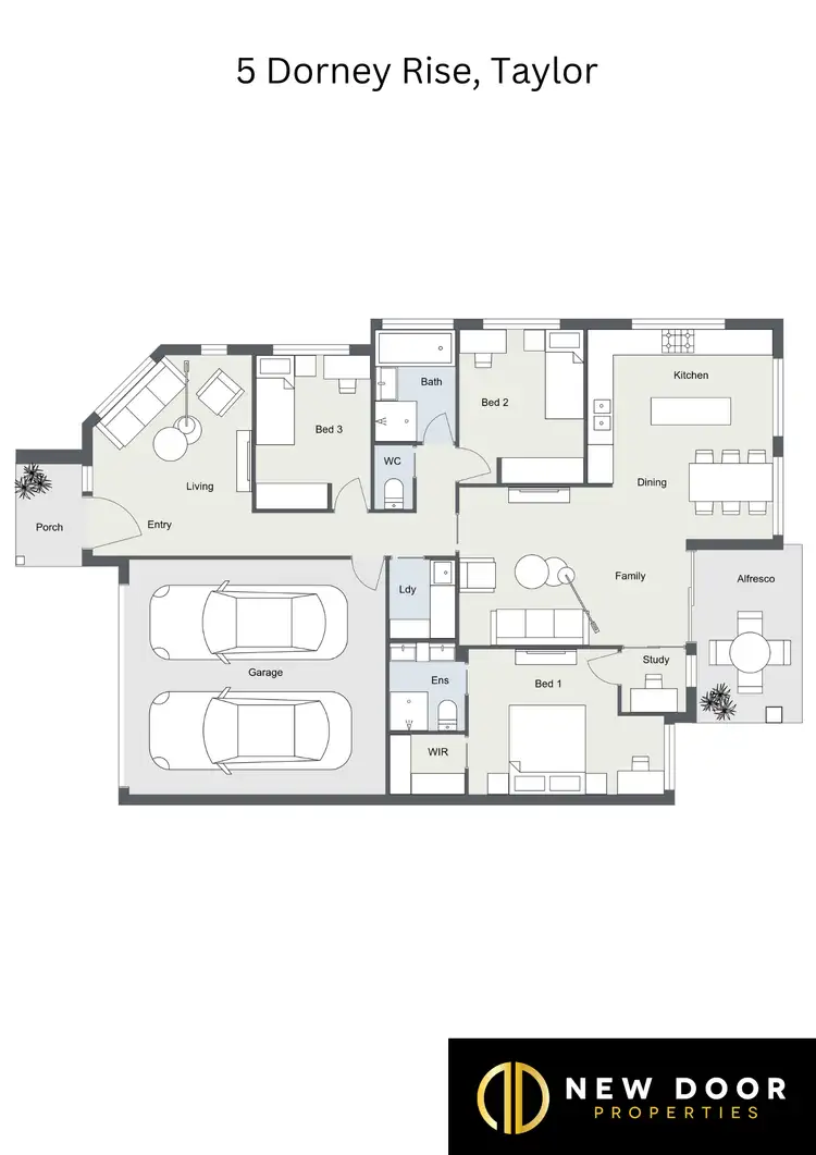 Floorplan of Homely house listing, 5 Dorney Rise, Taylor ACT 2913