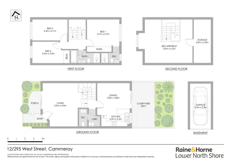 Floorplan of Homely apartment listing, 12/295 West Street, Cammeray NSW 2062