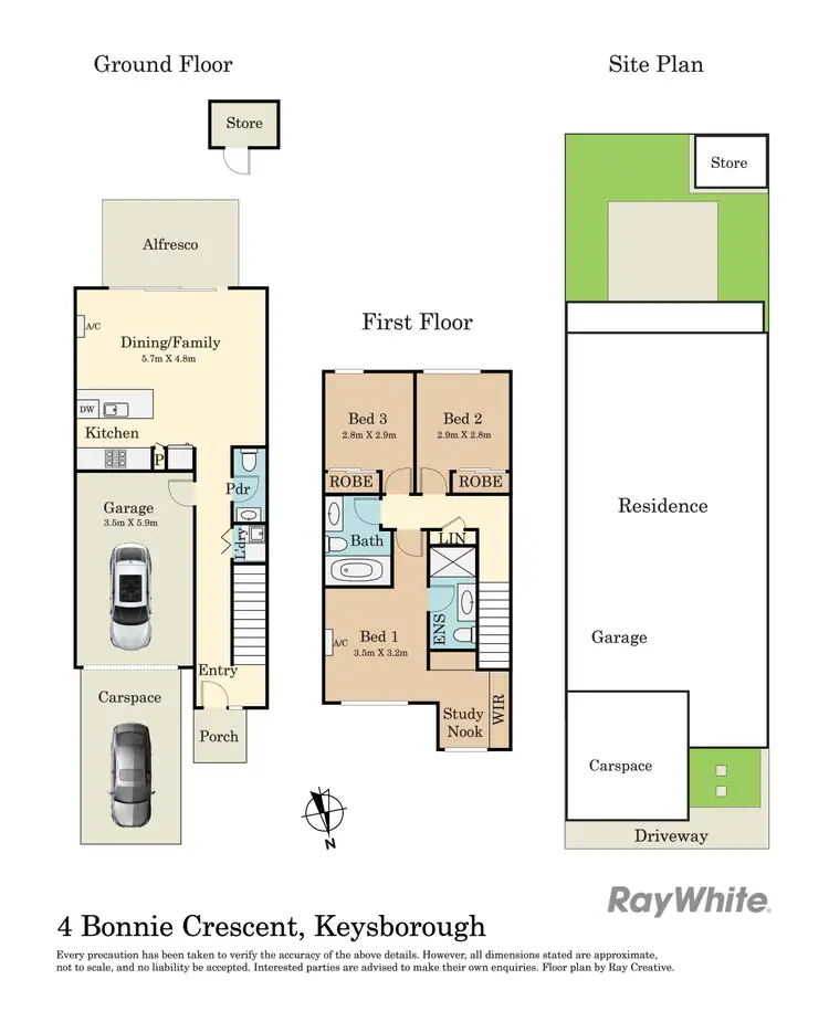 Floorplan of Homely house listing, 4 Bonnie Crescent, Keysborough VIC 3173