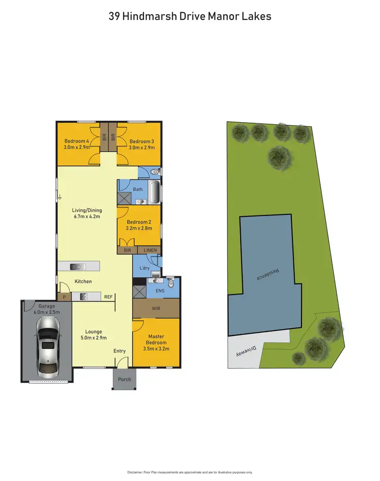 Floorplan of Homely house listing, 39 Hindmarsh Drive, Manor Lakes VIC 3024