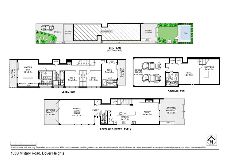 Floorplan of Homely house listing, 105B Military Road, Dover Heights NSW 2030