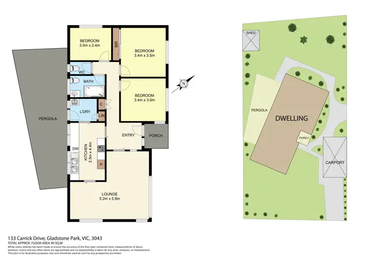 Floorplan of Homely house listing, 133 Carrick Drive, Gladstone Park VIC 3043