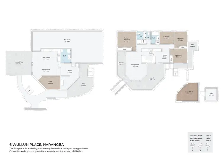 Floorplan of Homely house listing, 6 Wullun Place, Narangba QLD 4504