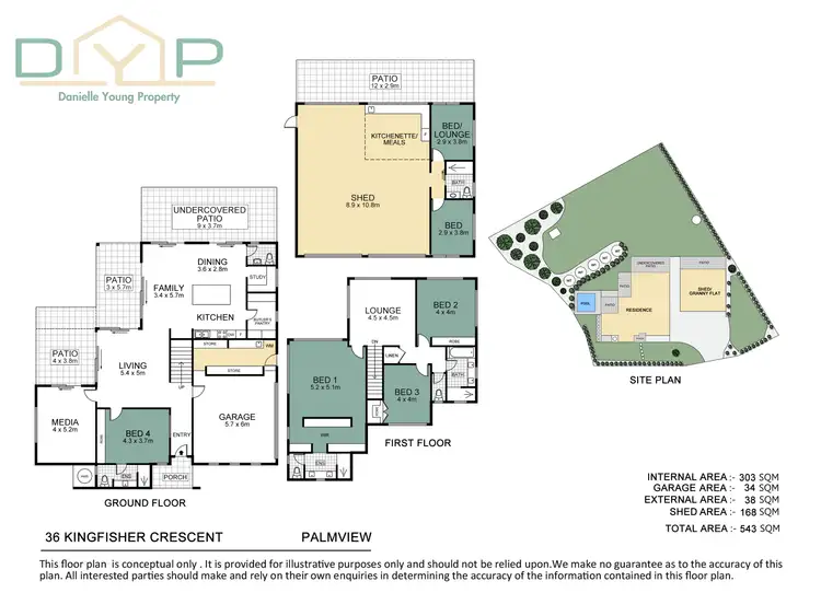 Floorplan of Homely house listing, 36 Kingfisher Crescent, Palmview QLD 4553