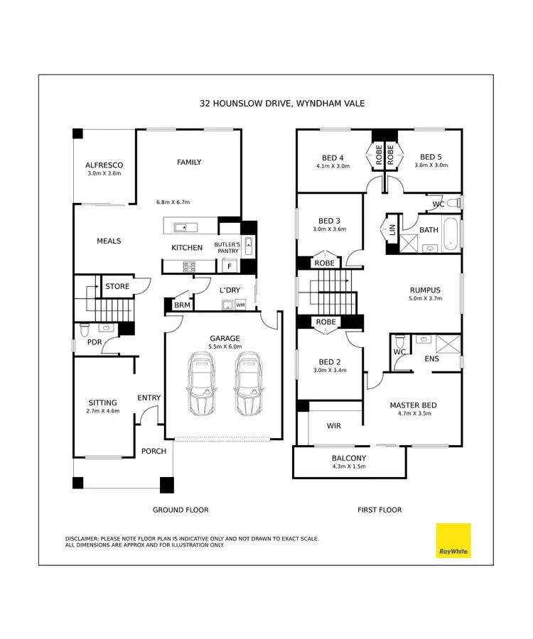 Floorplan of Homely house listing, 32 Hounslow Drive, Wyndham Vale VIC 3024