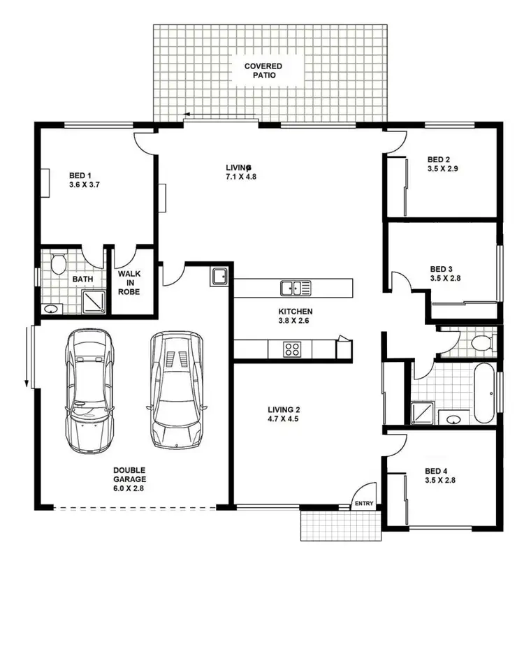 Floorplan of Homely house listing, 10 Tyenna Close, Bentley Park QLD 4869