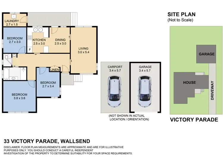 Floorplan of Homely house listing, 33 Victory Parade, Wallsend NSW 2287