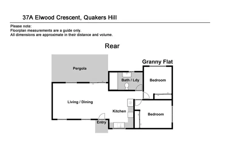 Floorplan of Homely house listing, 37A Elwood Crescent, Quakers Hill NSW 2763
