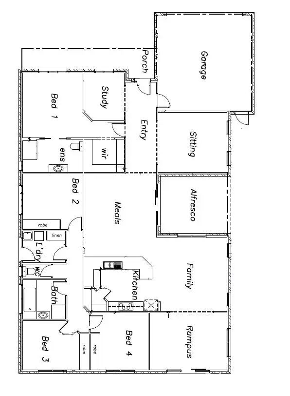 Floorplan of Homely house listing, 10 Kingston Drive, Taylors Hill VIC 3037
