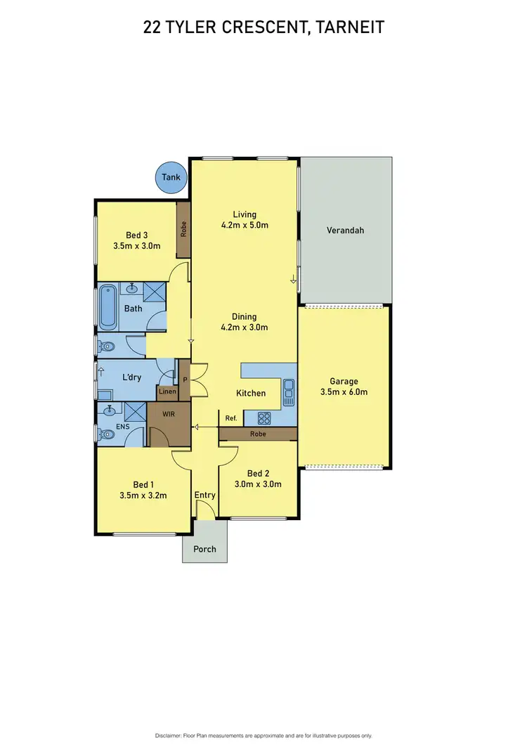 Floorplan of Homely house listing, 22 Tyler Crescent, Tarneit VIC 3029