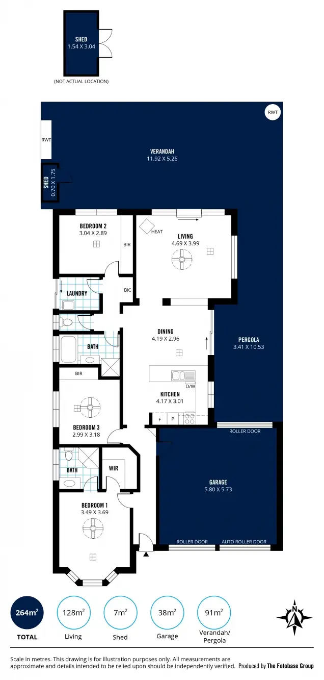 Floorplan of Homely house listing, 16 Merchant Avenue, Mitchell Park SA 5043