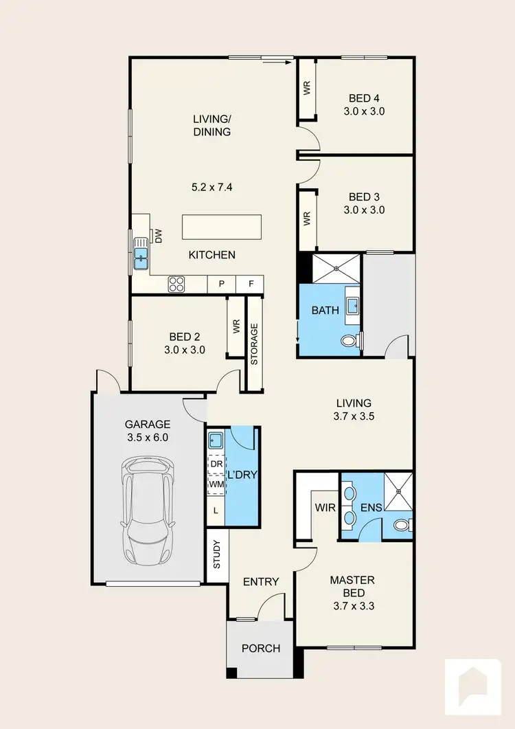 Floorplan of Homely house listing, 50 Anghor Drive, Fraser Rise VIC 3336