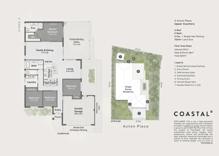 Floorplan of Homely house listing, 3 Acton Place, Upper Coomera QLD 4209
