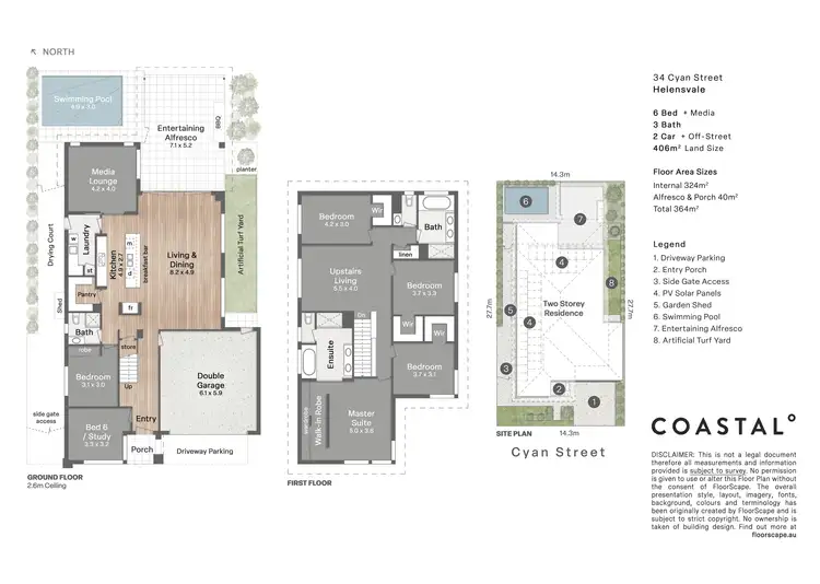 Floorplan of Homely house listing, 34 Cyan Street, Helensvale QLD 4212