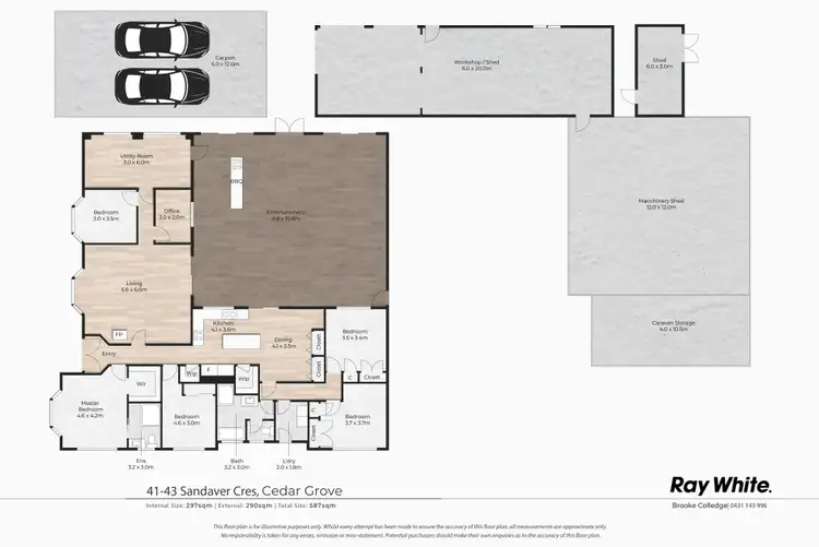 Floorplan of Homely house listing, 41-43 Sandaver Crescent, Cedar Grove QLD 4285