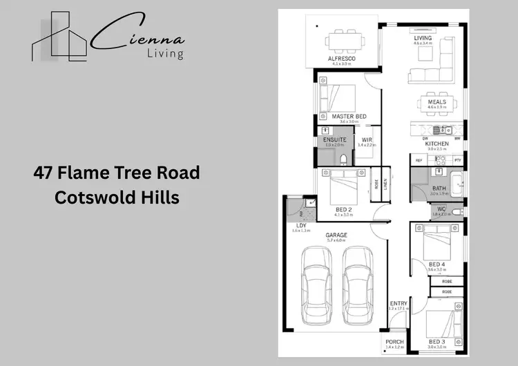 Floorplan of Homely house listing, 47 Flame Tree Road, Cotswold Hills QLD 4350