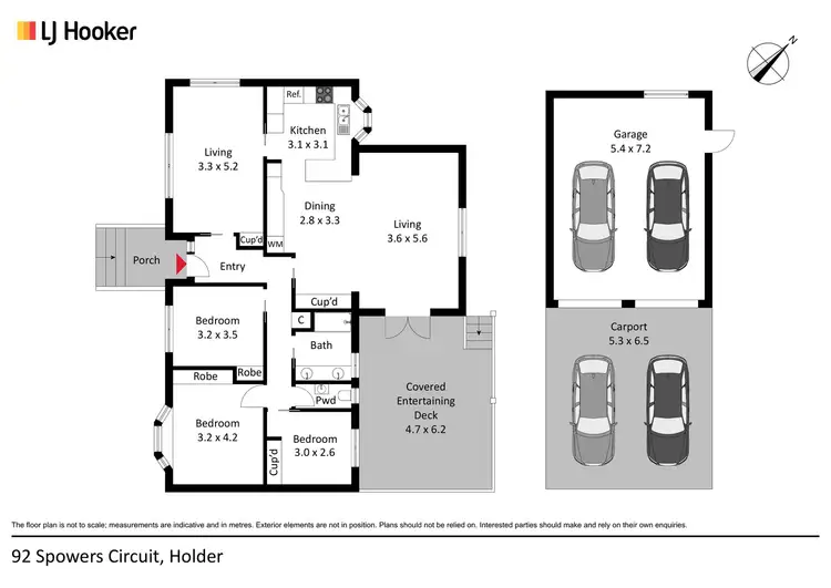 Floorplan of Homely house listing, 92 Spowers Circuit, Holder ACT 2611