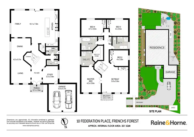 Floorplan of Homely house listing, 10 Federation Place, Frenchs Forest NSW 2086
