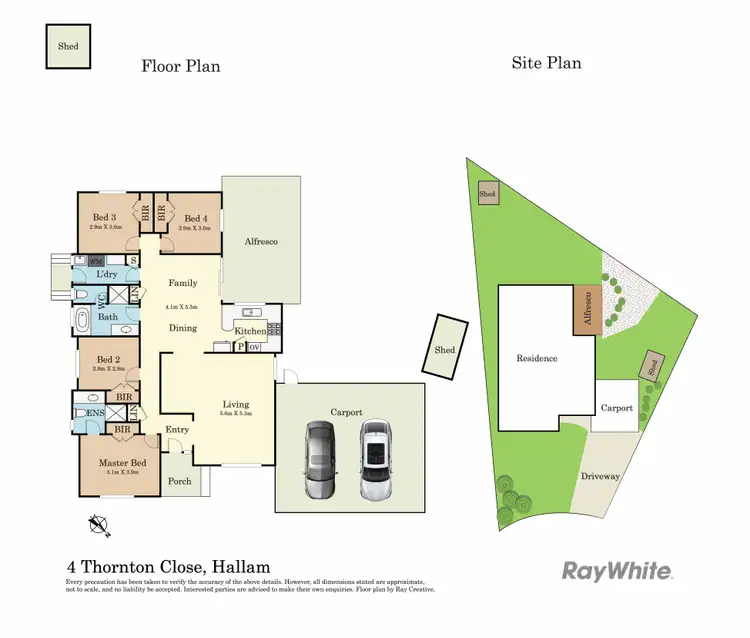 Floorplan of Homely house listing, 4 Thornton Close, Hallam VIC 3803