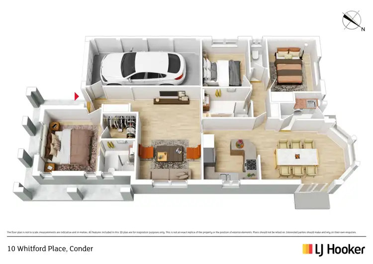 Floorplan of Homely house listing, 10 Whitford Place, Conder ACT 2906