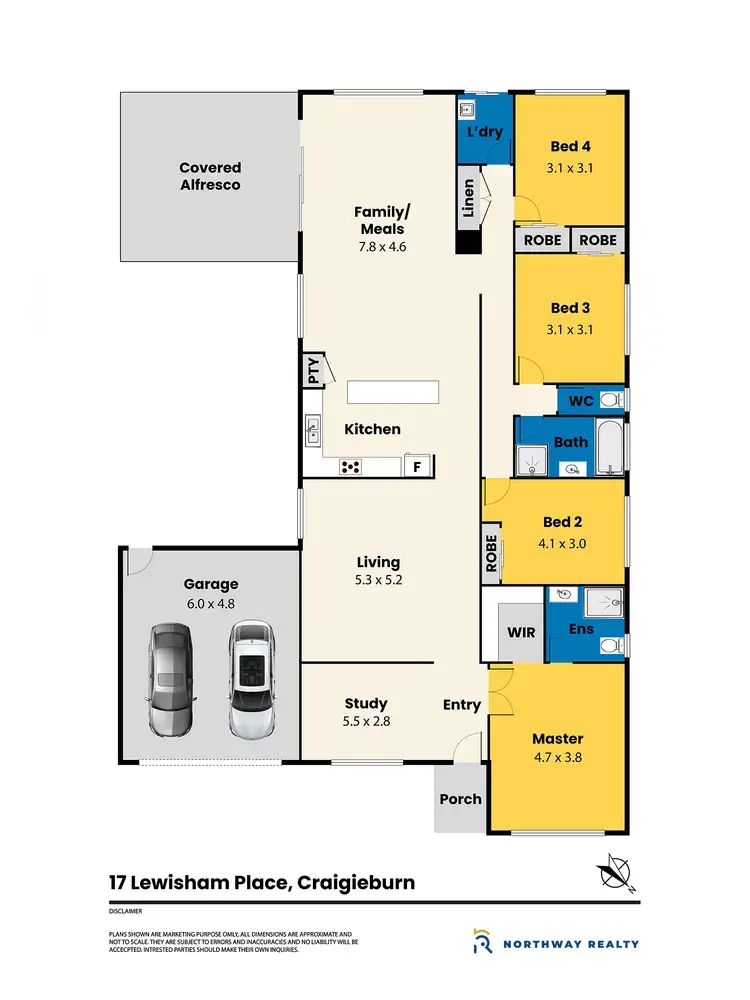 Floorplan of Homely house listing, 17 Lewisham place, Craigieburn VIC 3064