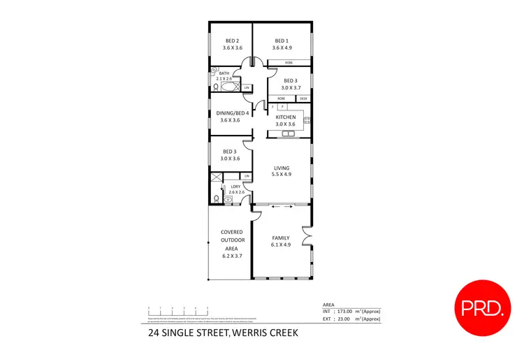 Floorplan of Homely house listing, 24 Single Street, Werris Creek NSW 2341