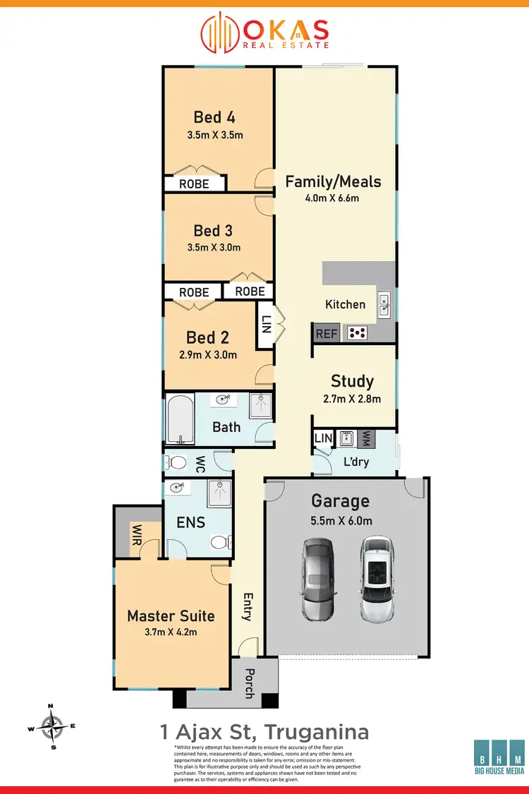 Floorplan of Homely house listing, 1 Ajax Street, Truganina VIC 3029