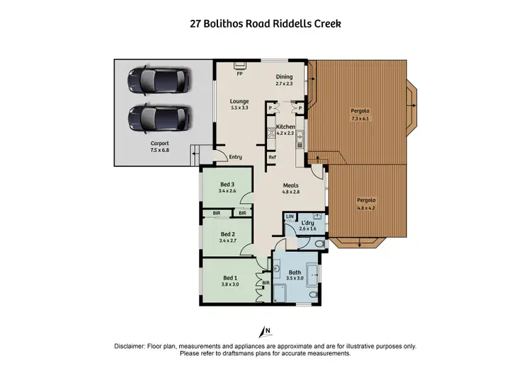Floorplan of Homely house listing, 27 Bolithos Road, Riddells Creek VIC 3431