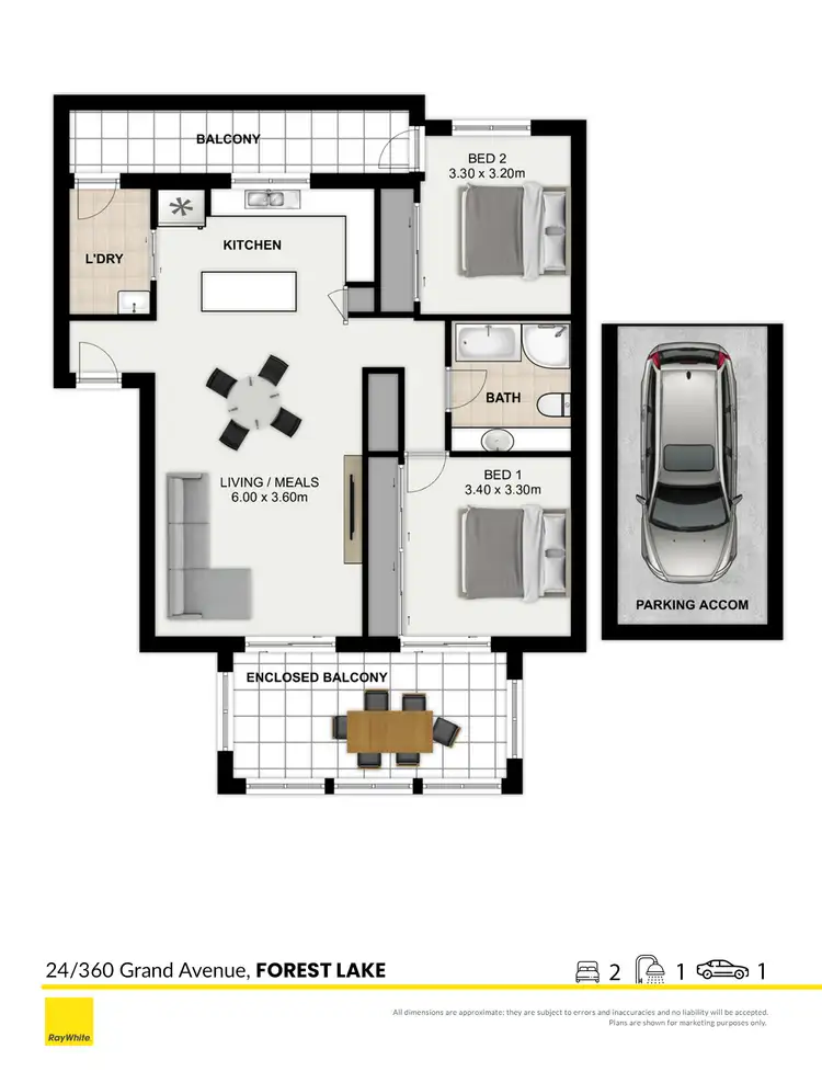 Floorplan of Homely apartment listing, 24/360 Grand Avenue, Forest Lake QLD 4078