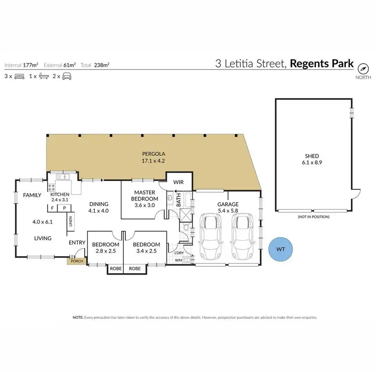 Floorplan of Homely house listing, 3 Letitia Street, Regents Park QLD 4118
