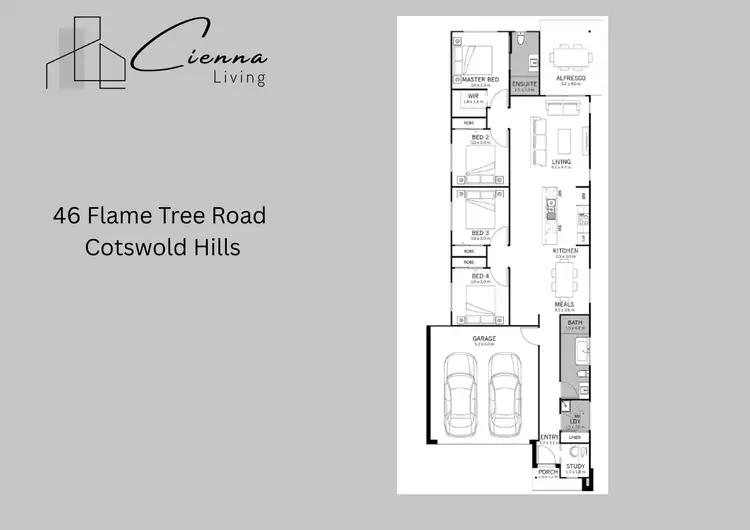 Floorplan of Homely house listing, 46 Flame Tree Road, Cotswold Hills QLD 4350