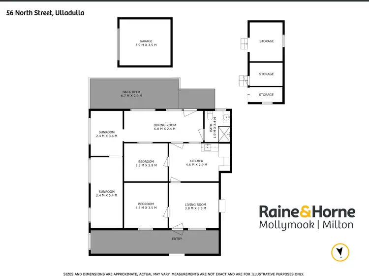 Floorplan of Homely house listing, 56 North Street, Ulladulla NSW 2539