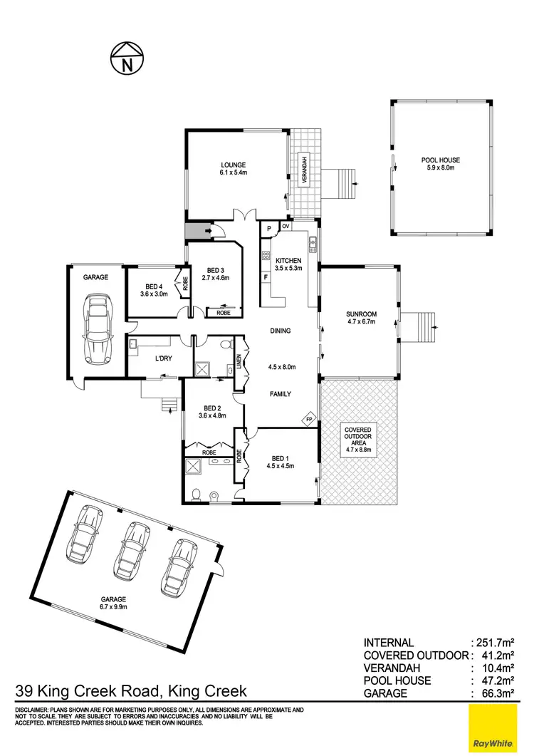 Floorplan of Homely house listing, 39 King Creek Road, King Creek NSW 2446