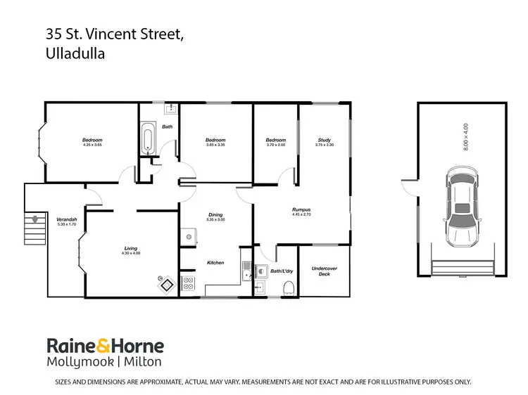 Floorplan of Homely house listing, 35 St Vincent Street, Ulladulla NSW 2539