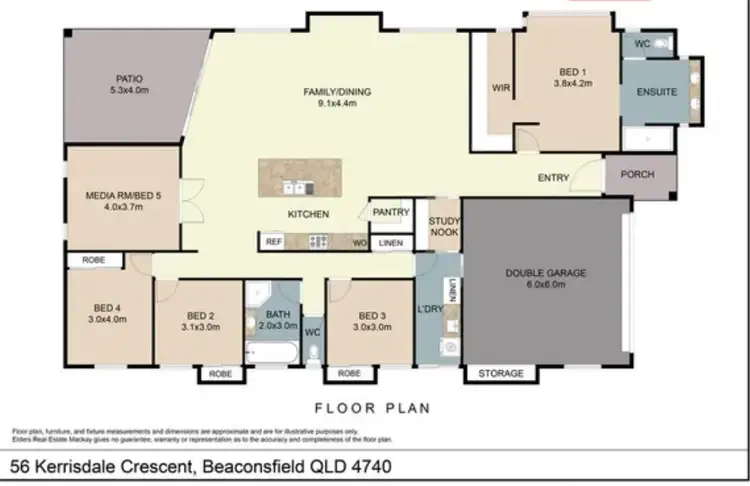 Floorplan of Homely house listing, 56 Kerrisdale Crescent, Beaconsfield QLD 4740