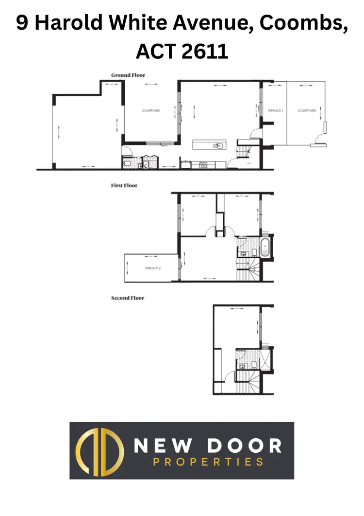 Floorplan of Homely townhouse listing, 9 Harold White Avenue, Coombs ACT 2611