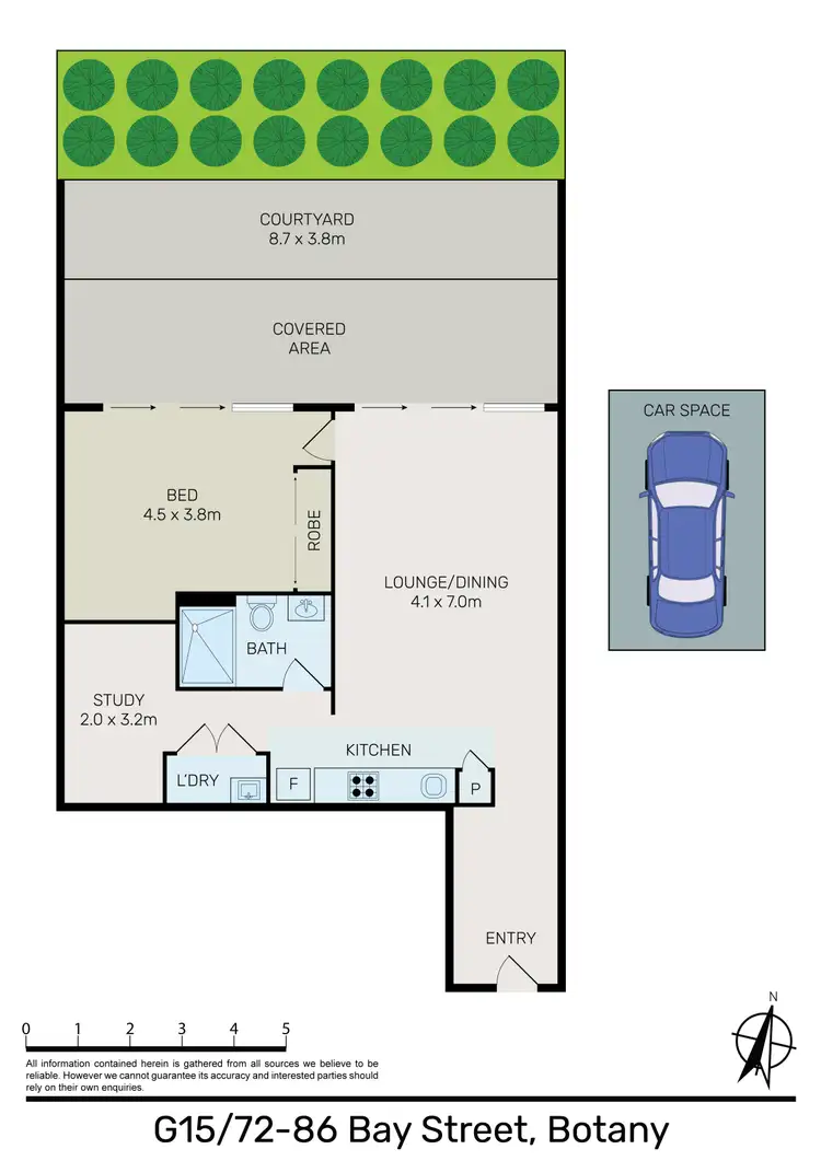 Floorplan of Homely apartment listing, G15/82 Bay Street, Botany NSW 2019