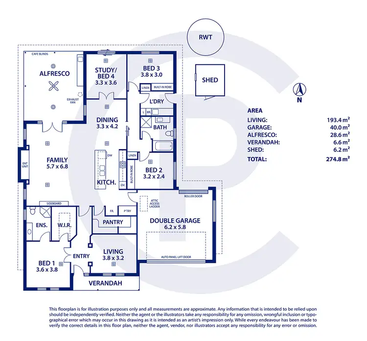 Floorplan of Homely house listing, 1 Rushton Court, Littlehampton SA 5250