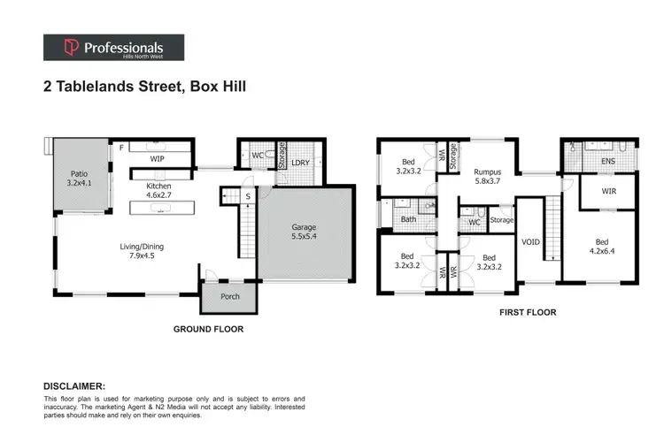 Floorplan of Homely house listing, 2 Tablelands Street, Box Hill NSW 2765