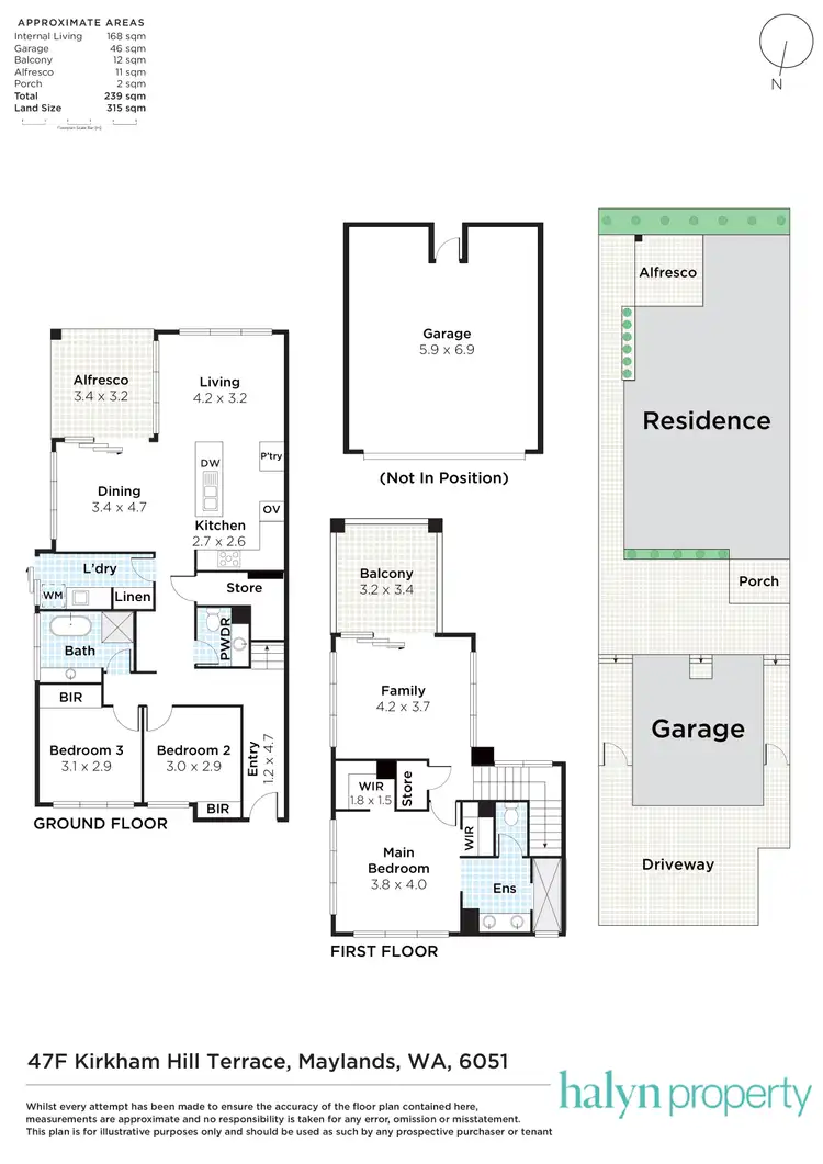 Floorplan of Homely house listing, 47F Kirkham Hill Terrace, Maylands WA 6051