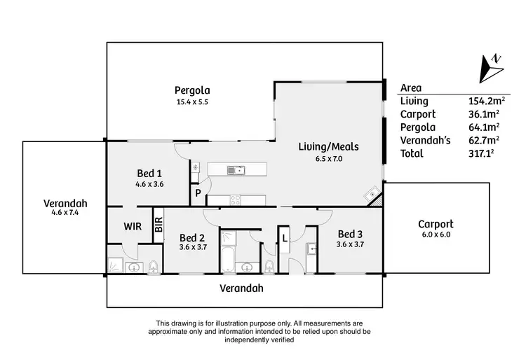 Floorplan of Homely rural property listing, 380C Wattle Flat Road, Ashbourne SA 5157