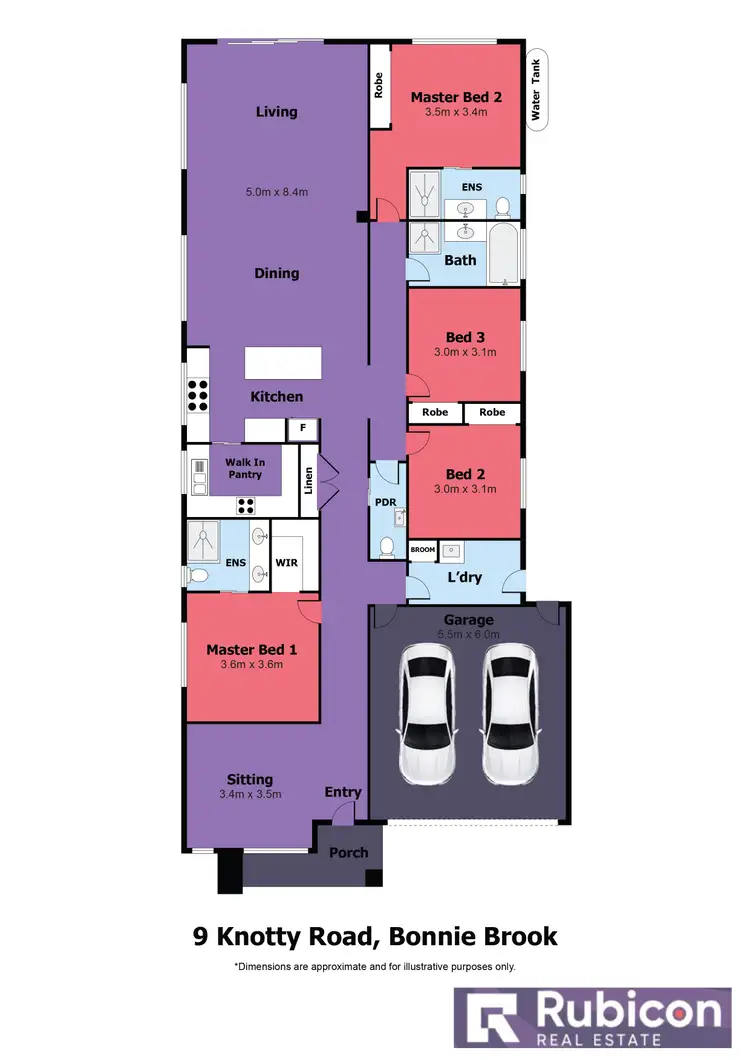 Floorplan of Homely house listing, 9 Knotty Road, Bonnie Brook VIC 3335