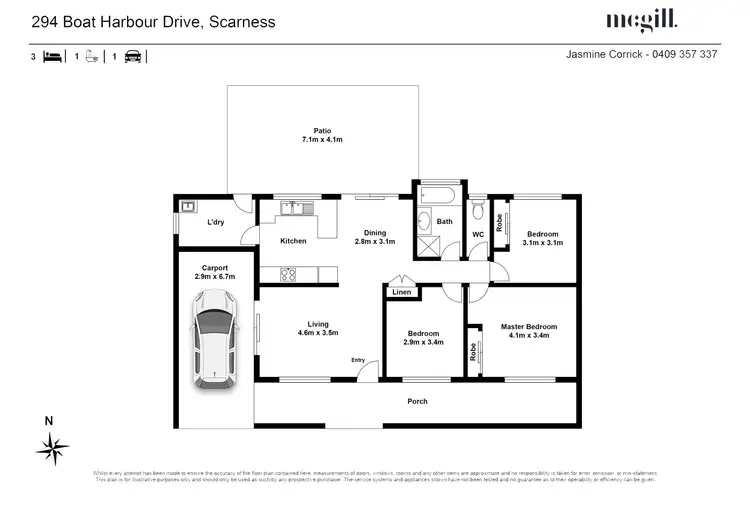 Floorplan of Homely house listing, 294 Boat Harbour Drive, Scarness QLD 4655