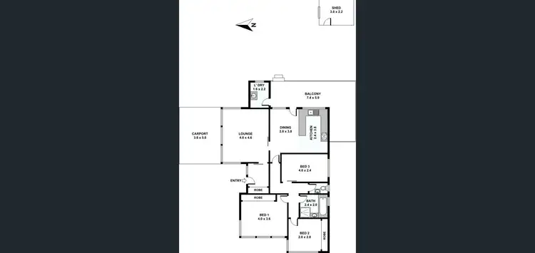 Floorplan of Homely house listing, 8 Benine Drive, Cambridge Park NSW 2747