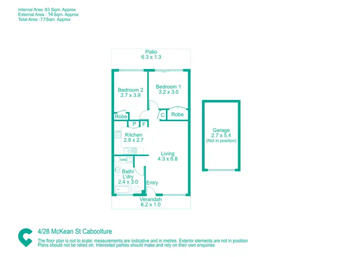 Floorplan of Homely unit listing, 4/28-30 McKean Street, Caboolture QLD 4510